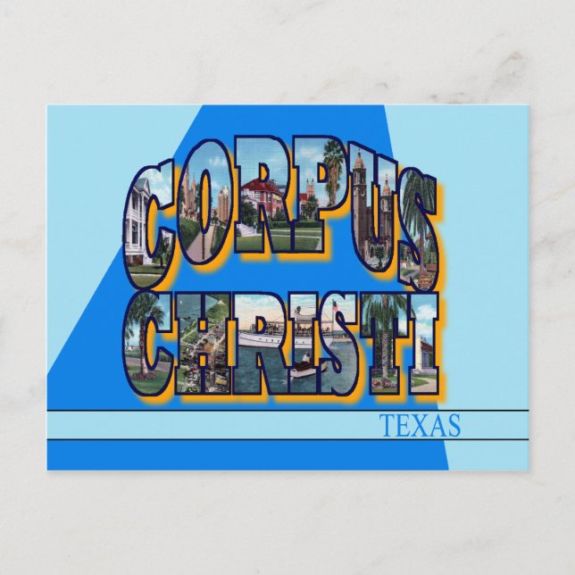 Corpus Christi Texas Large Letter Postcard (Front)
