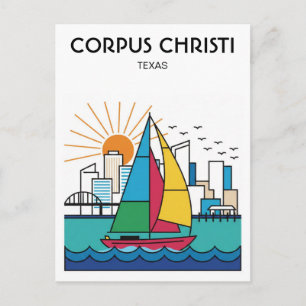 Corpus Christi Texas Postcard