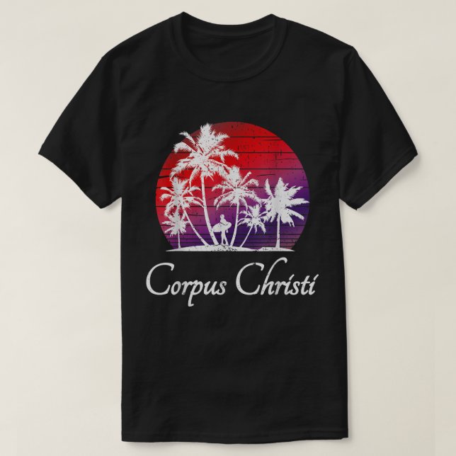 Corpus Christi Texas Vacation Family Beach Group G T-Shirt (Design Front)