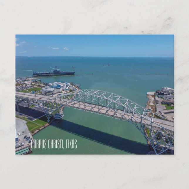 Corpus Christi  USS Lexington State Aquarium Card (Front)