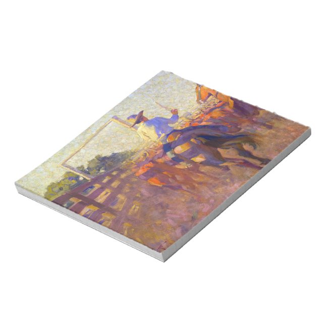 Corral Dust, 1915 by Maynard Dixon Notepad (Rotated)