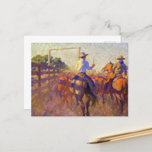 Corral Dust by Maynard Dixon Postcard