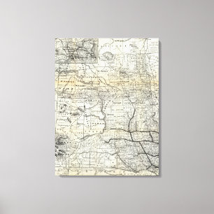 Correct map of Dakota Canvas Print