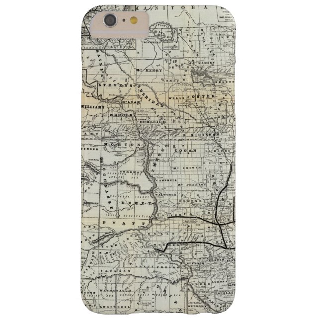 Correct map of Dakota Case-Mate iPhone Case (Back)
