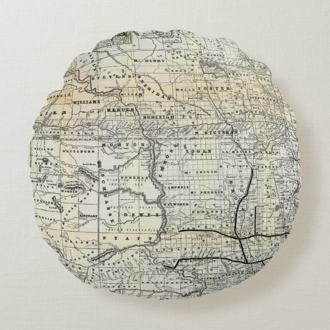 Correct map of Dakota Round Cushion (Front)