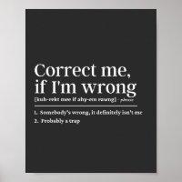 Correct me if I'm wrong
