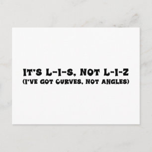 Correct Spelling of Lis Postcard