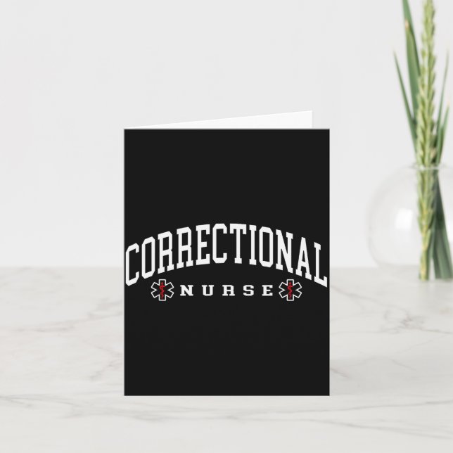 Correctional Nurse Correctional Nursing Card (Front)