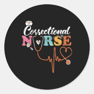 Correctional Nurse Corrections Nursing Department  Classic Round Sticker
