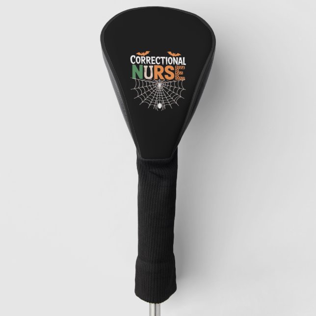Correctional Nurse Halloween Pumpkin Classic T-Shi Golf Head Cover (Front)