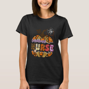 Correctional Nurse Halloween Pumpkin Leopard Nursi T-Shirt