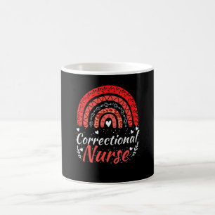Correctional Nurse Rainbow Leopard Rn Prison Nursi Coffee Mug