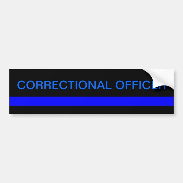 Correctional officer bumper sticker (Front)