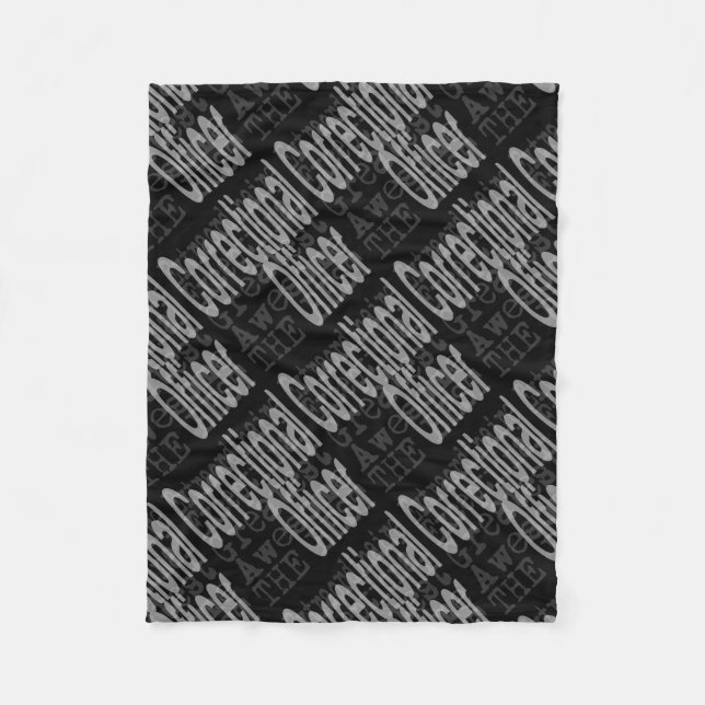 Correctional Officer Extraordinaire Fleece Blanket (Front)