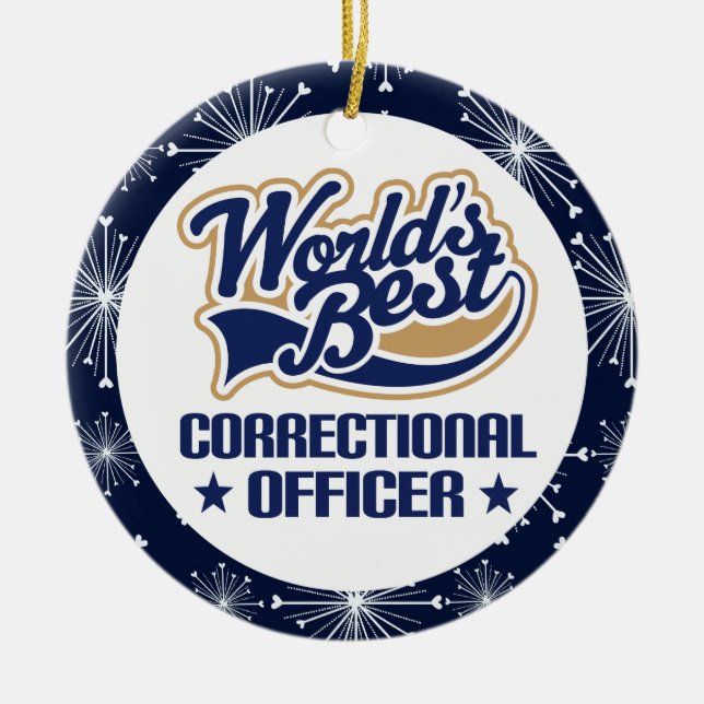Correctional Officer Gift Ornament (Front)