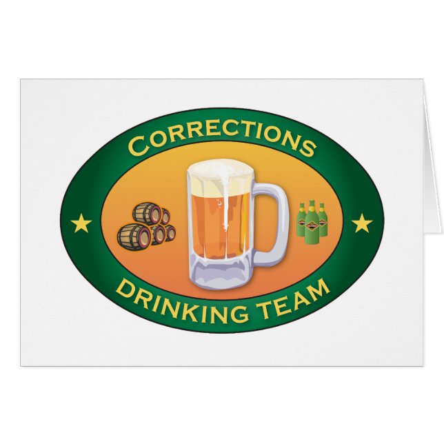 Corrections Drinking Team (Front Horizontal)