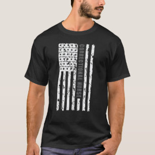 Corrections Nurse American Flag Correctional Nurse T-Shirt