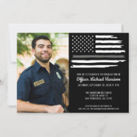 Corrections Officer Graduation Party Flag Photo