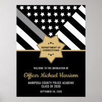 Corrections Officer Graduation Party Silver Line
