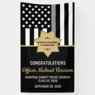 Corrections Officer Law Enforcement Graduation Banner