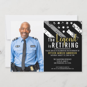 Corrections Officer Law Enforcment Retirement Invitation