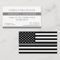 Corrections Officer Thin Silver Line