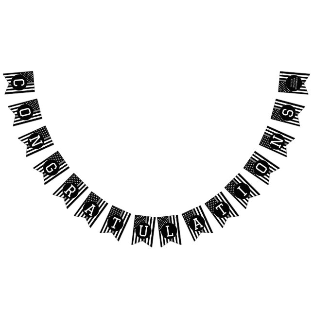 Corrections Officer Thin Silver Line Promotion Bunting (All)