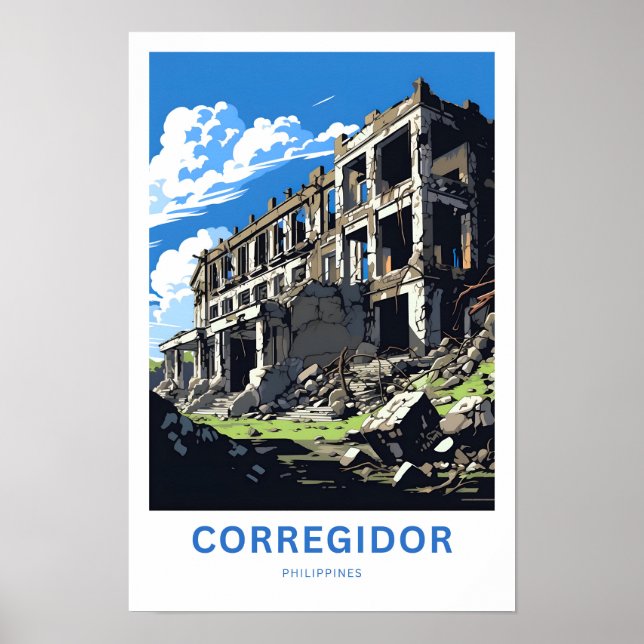 Corregidor Philippines Travel Print (Front)