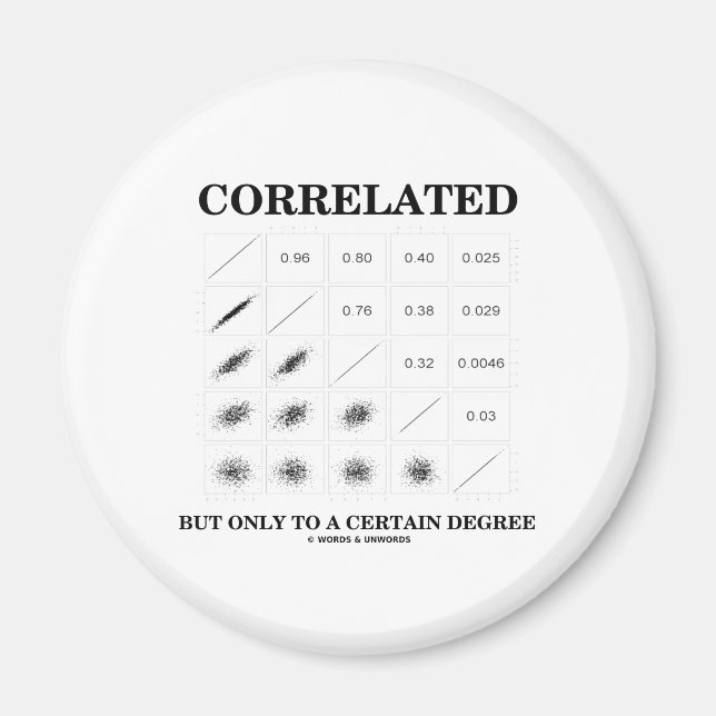 Correlated But Only To A Certain Degree (Stats) Magnet (Front)