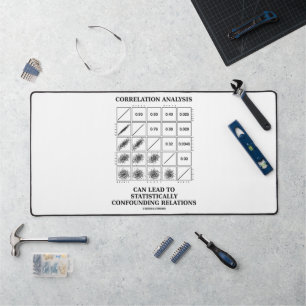Correlation Analysis Can Lead To Stats Confounding Desk Mat