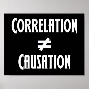 Correlation Does Not Equal Causation Science Class Poster