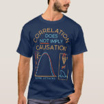 Correlation Does Not Imply Causation 1 T-Shirt<br><div class="desc">Correlation Does Not Imply Causation 1 .Check out our Math t shirts selection for the very best in unique or custom,  handmade pieces from our clothing shops.</div>