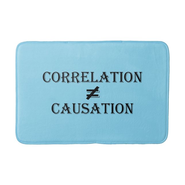 Correlation Not Causation Bath Mat (Front)