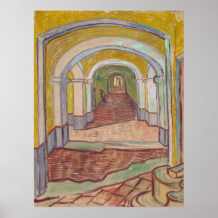 Corridor in the Asylum by Vincent Van Gogh Poster