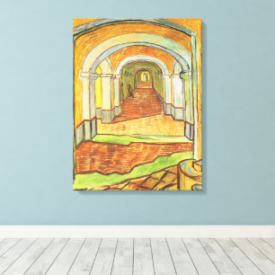 Corridor of Saint Paul Asylum by Vincent van Gogh Canvas Print