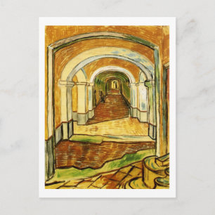 Corridor of Saint-Paul Asylum, Vincent van Gogh Postcard
