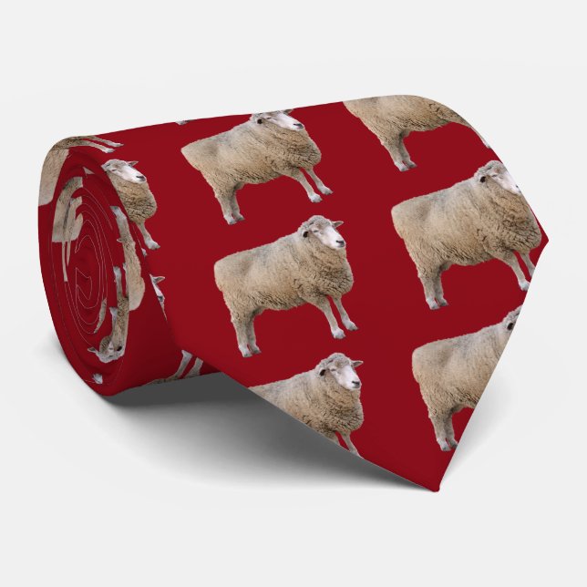 Corriedale sheep tie (Rolled)