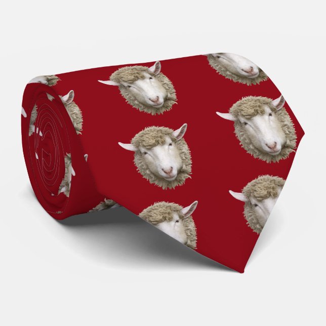 Corriedale sheep tie (Rolled)