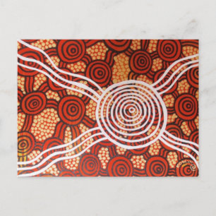 Corroboree II Aboriginal Art Postcard