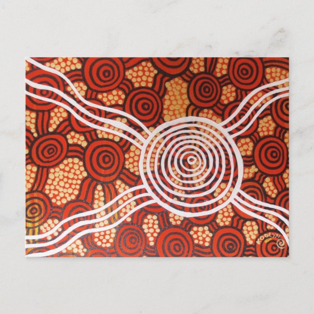 Corroboree II Aboriginal Art Postcard (Front)