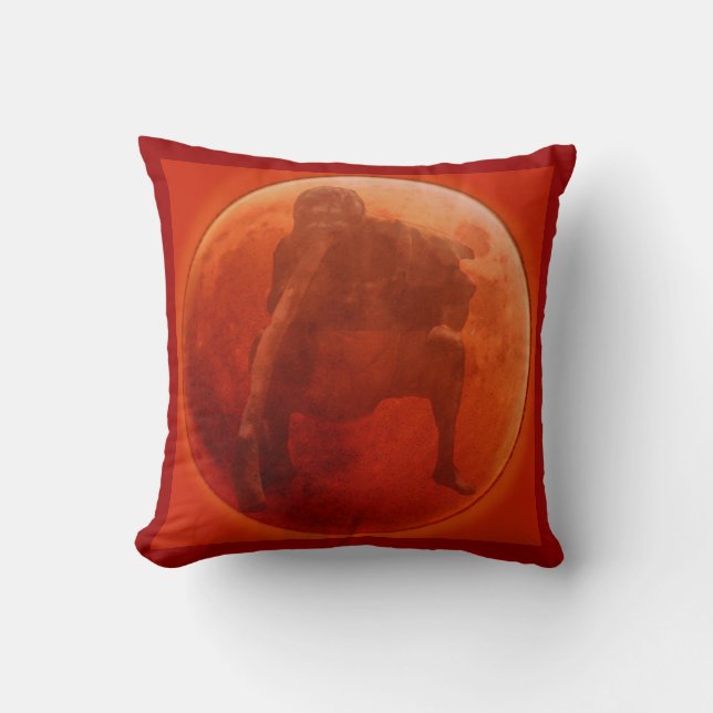 Corroboree Moon Pillow Cushion (Front)