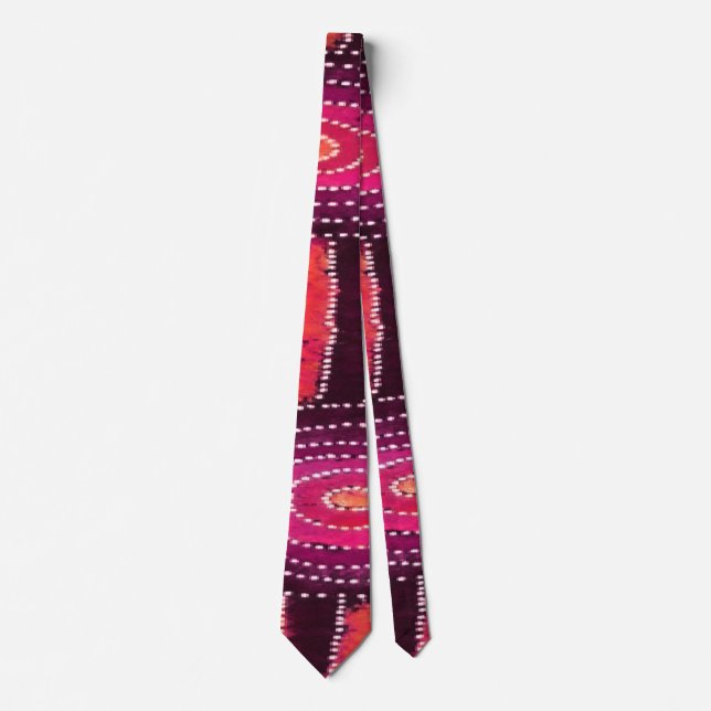 Corroboree Twilight Aboriginal Art Tie (Front)