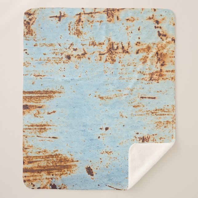 Corroded metal, grunge texture background. sherpa blanket (Front)