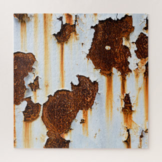 Corroded White Rust Streaks Jigsaw Puzzle