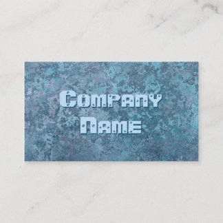 Corrosion blue print business card template