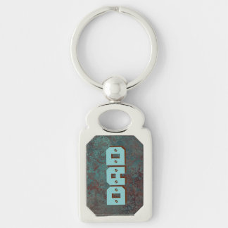 Corrosion "Copper" DAD print rectangle Key Ring