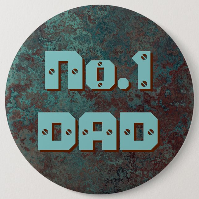 Corrosion "Copper" No.1 DAD print button 6 inch (Front)