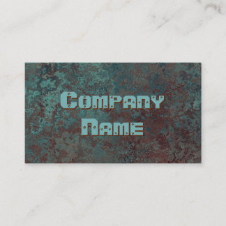 Corrosion "copper" print business card template