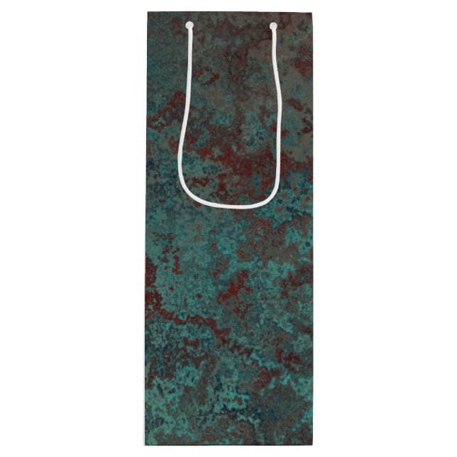 Corrosion "Copper" print gift bag wine (Front)