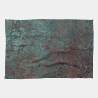 Corrosion "Copper" print kitchen towel